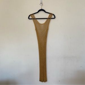 Beautiful Gold Beaded Swimsuit Cover Up | OS